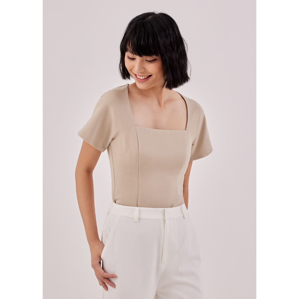 Sydnee square neck blouse