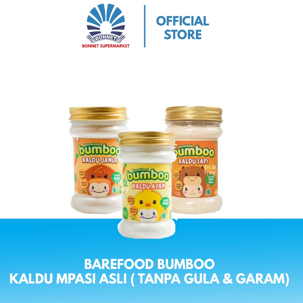 

Barefood Bumboo Kaldu Mpasi asli (Tanpa Gula & Garam) 80g