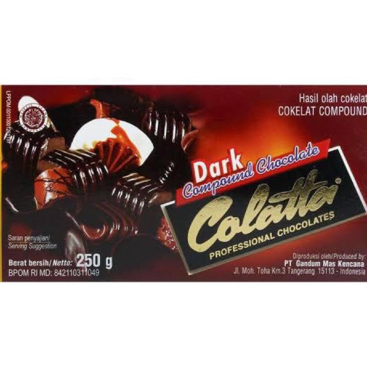 

Miliki sekarang Collata Dark Compound Chocolate 25 Gram Colatta Dark Compound