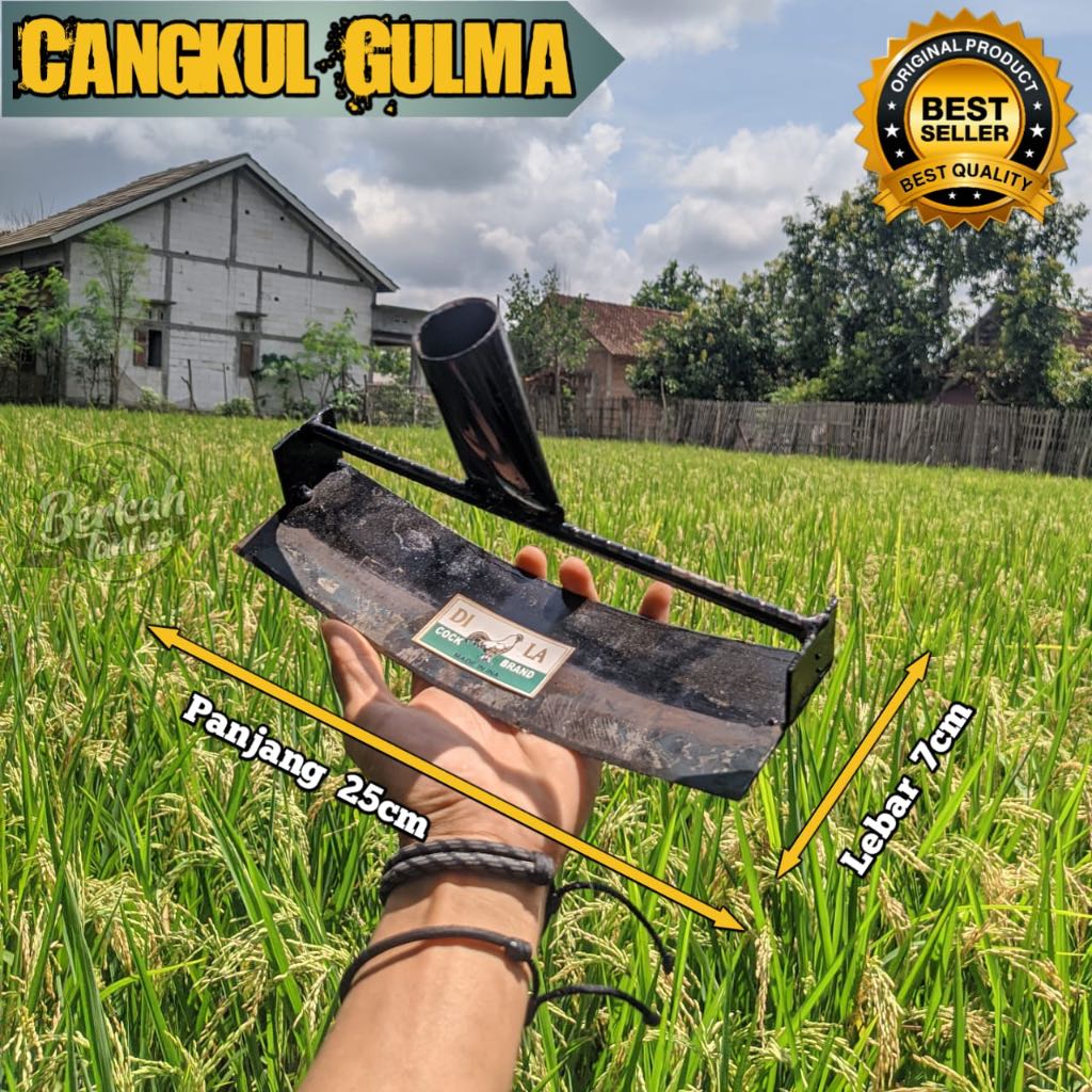 Cangkul Garuk Rumput - Garuk Rumput Super Tajam - Cangkul Gulma Bahan Baja Slendang Asli Tajam Murah