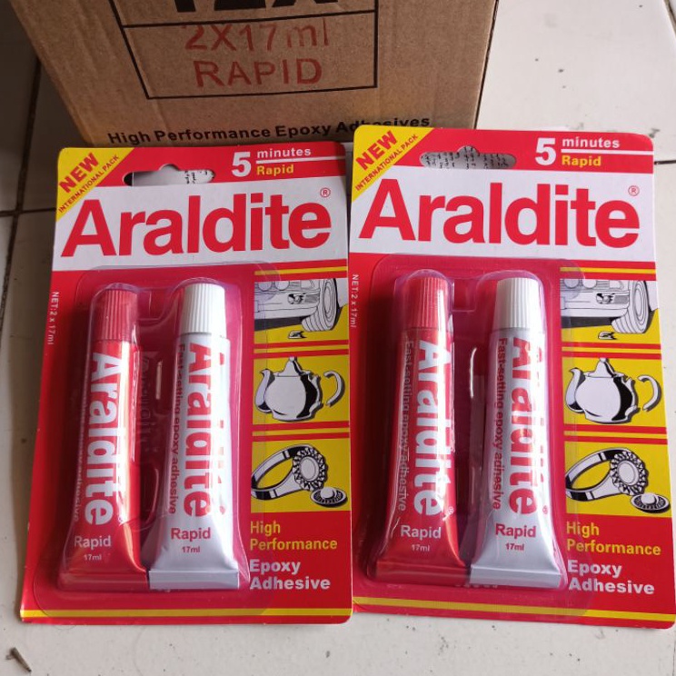 

First Now Lem Epoxy Besi rapid cepat 5 menitAraldite merah