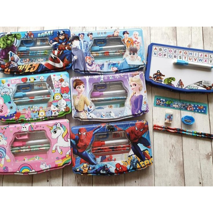 

Super Quality kotak pensil KALENG ADA ISI ukuran JUMBOPENCIL CASE