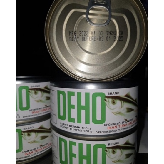 

Potongan spesial Deho tuna kaleng kemasan baru exp 226