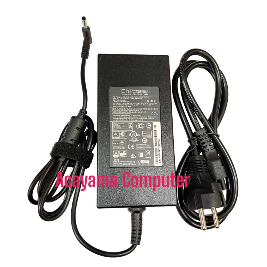 Adaptor Charger MSI Katana GF66 GF76 12UD GF66 12UC-456XES 11UE-023 20V 9A