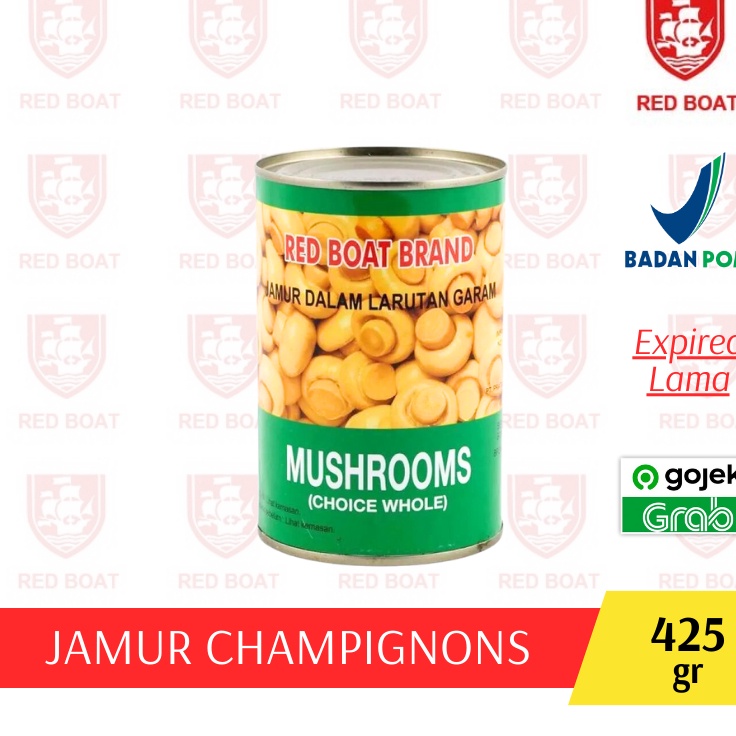 

Pesan cepat Jamur Kancing Kaleng Red Boat Brand 425gr Moku Mushrooms Champignons