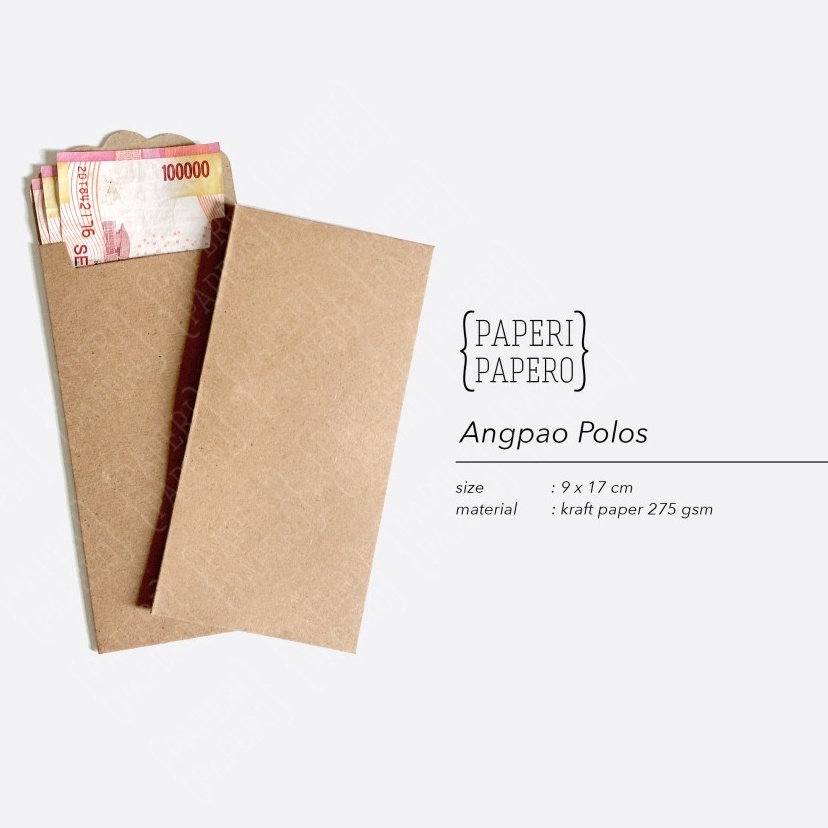 

Limited Envelope Amplop Angpao Cokelat Polos Kraft Rustic Brown Plain