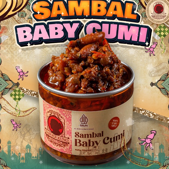 

Harga Bersaing Dapoer Kuno Sambal Baby Cumi 15gr