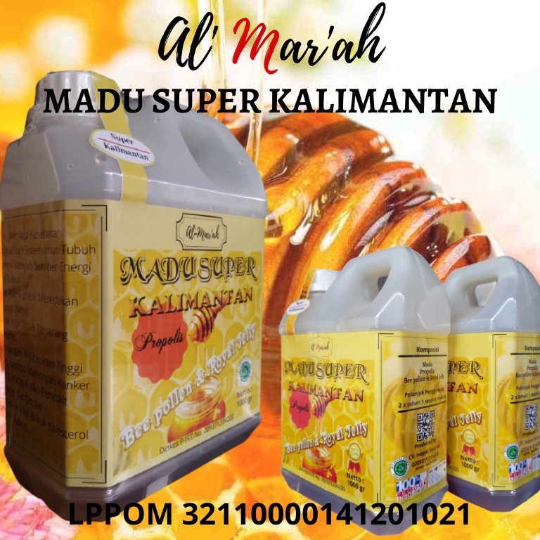 

Harga Bagus Madu Super Kalimantan 1 kg AlMarah Beepolen dan Royal Jelly