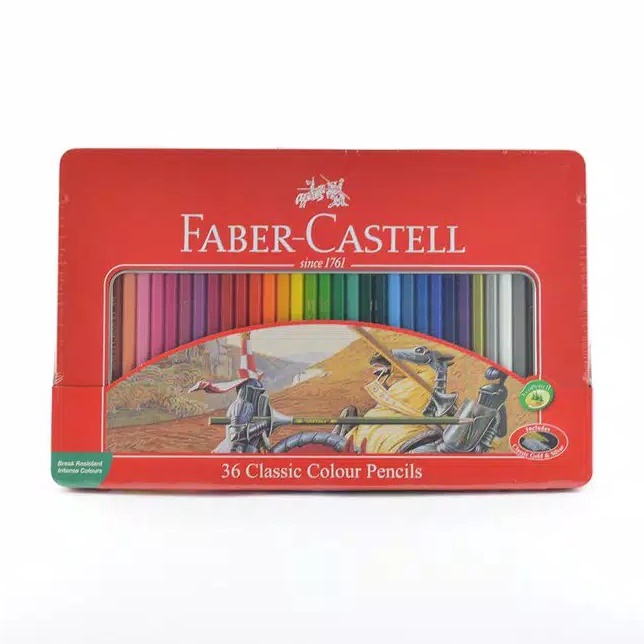 

Murah Pembelian Pensil Warna Faber Castell 36 Classic Kemasan Kaleng Tin Case