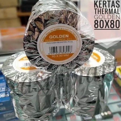 

Serbu Promo Kertas Thermal Thermal Paper Roll Golden 8 x 8 mm