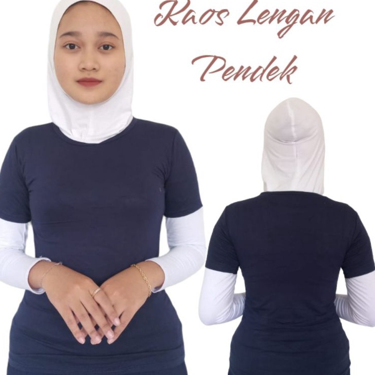 Diskon sd 5  Manset Kaos WanitaTangan Pendek