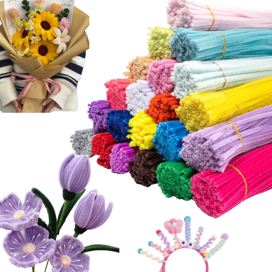 

Model Unik COD 1 PcsSet Twist Stick Pipe Cleaner Flower Agent Fluffy Soft DIY Berbagai Artworks Meningkatkan Kemampuan Tangan Dalam Chenille Batang