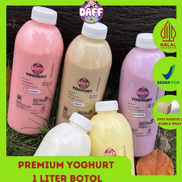 

Produk terbaru BPOM PREMIUM YOGURT THICK 1 LITER BOTOL DAFF YOGHURT YOGURT HOMEMADE