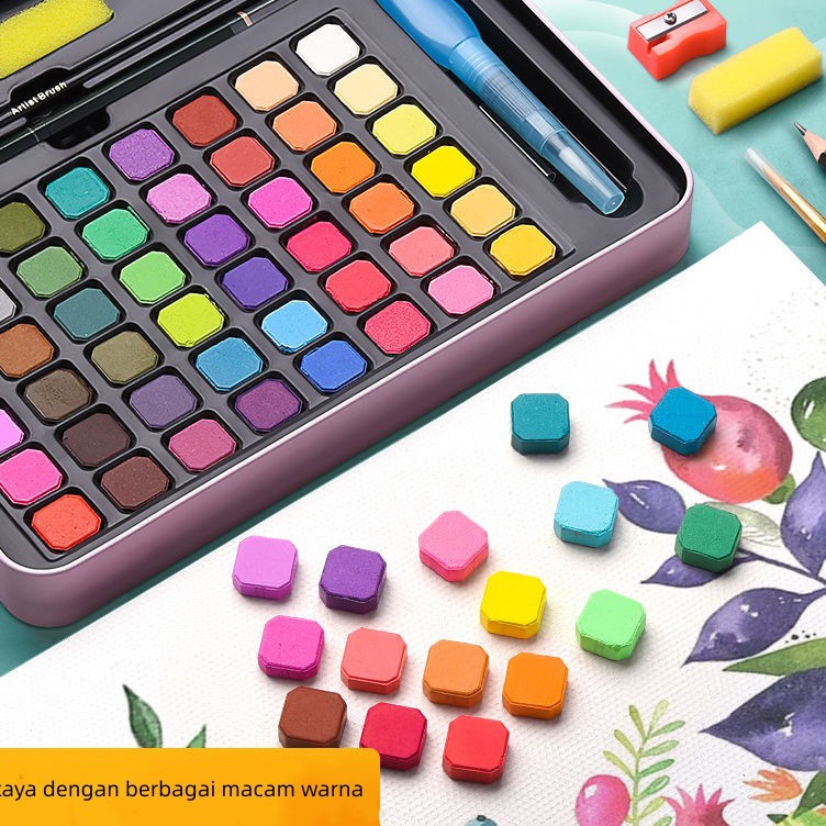 

Dijamin Original CODcat air warna 36 dan 48 warna alat cat air warna per set sudah termasuk kuas dan kertas lukis