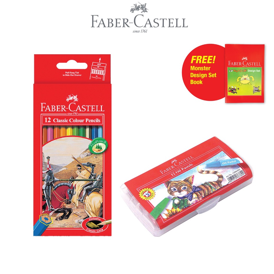 

Paling Unik FaberCastell Pensil Warna set 12 Crayon set 12 Free Activity Book