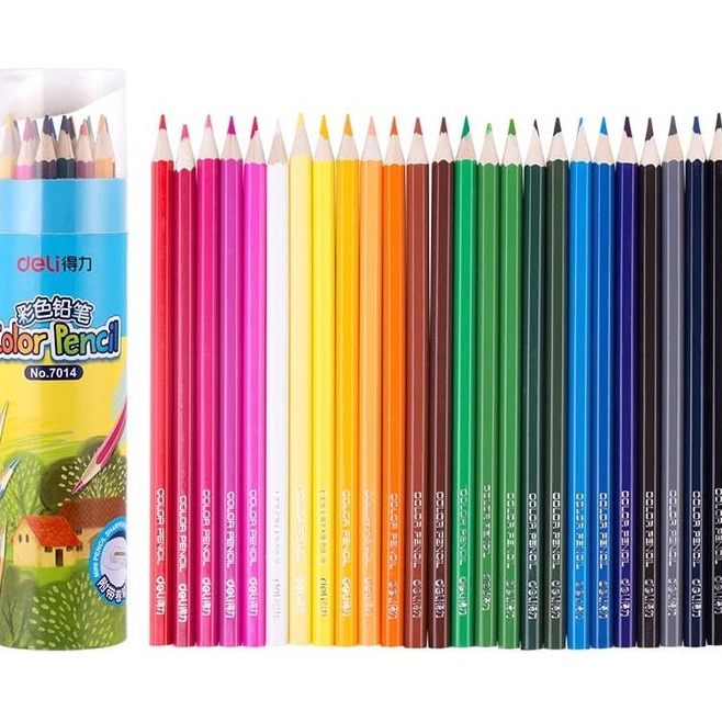 

Kejar Irit Pensil Warna DELI Youku 24 Warna Bonus Serutan 714