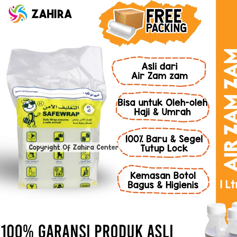 

Spesial Edition ASLI Air Zam Zam 1 Liter Dari Makah Zamzam Untuk Berbagai Penyakit Oleh oleh Haji Umroh Arab Saudi