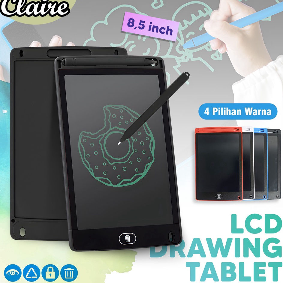 

Paket Pilihan LCD Writing Tablet Drawing Pad Papan Tulis LCD Gambar Mainan 85 Inch Edukasi