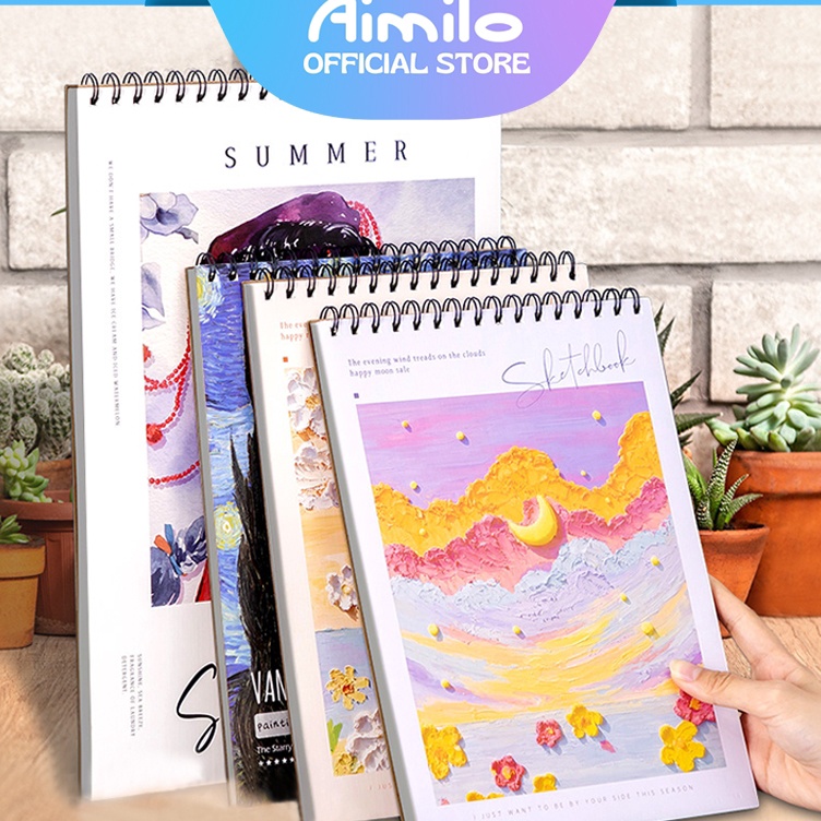 

Sekarang Populer READY Aimilo Sketchbook A4 Aesthetic Buku Gambar Vertikal Jilid Spiral 45 Lembar9 Halaman