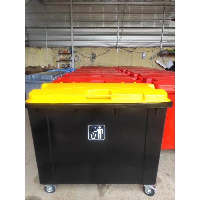 TEMPAT SAMPAH BESAR/BAK SAMPAH BESAR 660 LITER RODA
