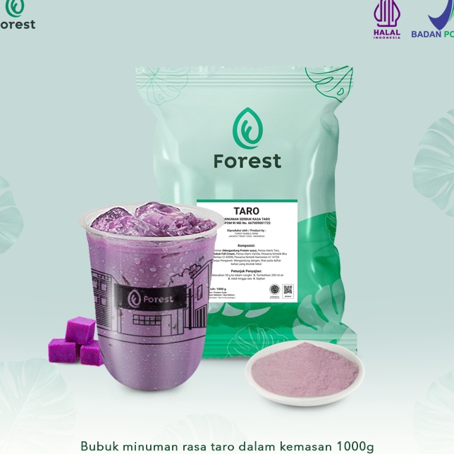 

MEGA SALE Bubuk Minuman TARO Powder 1 gr FOREST