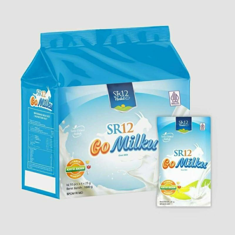 SUSU GOMILKU SR12 | GO-MILKU KEMASAN PACK (40 Sachet) | GOMILKU ORIGINAL,GOMILKU COKLAT, GOMILKU STR
