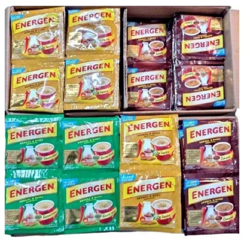 

Energen 1 renceng varian rasa kemasan 10pcs