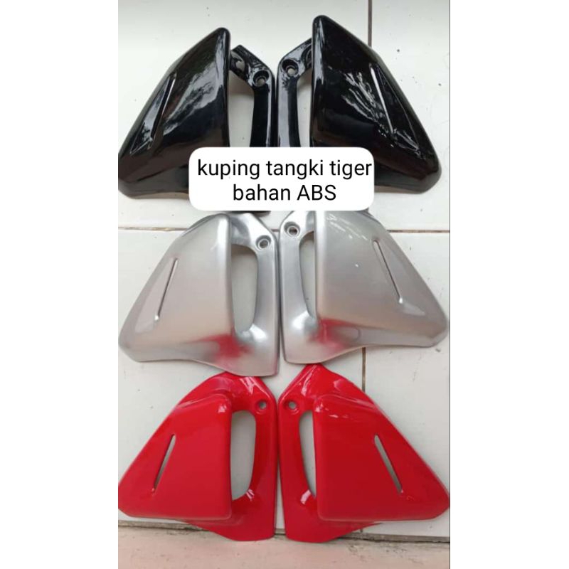 kupingan tangki tilas sayap tilam air scoop tiger 2000 hitam merah silver cover tangki kiri kanan AB