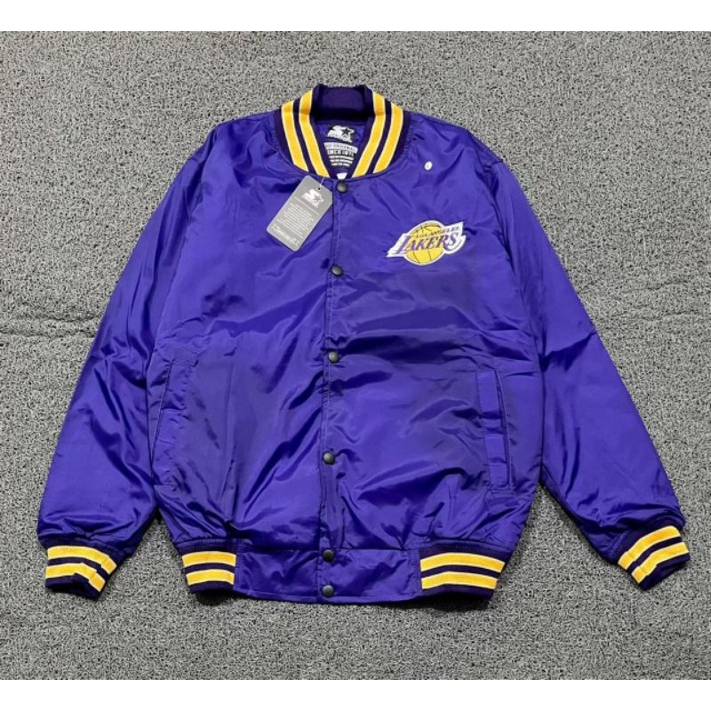 VARSITY BASEBALL NBA LAKERS UNGU PREMIUM ORIGINAL MURAH