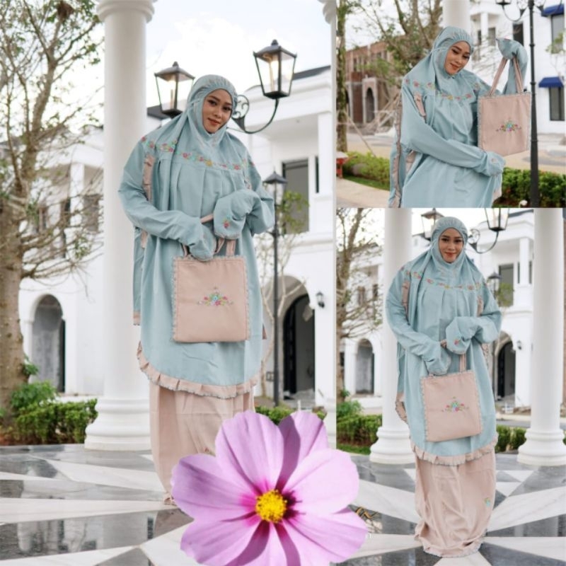 mukena berlengan khonsaa wardah