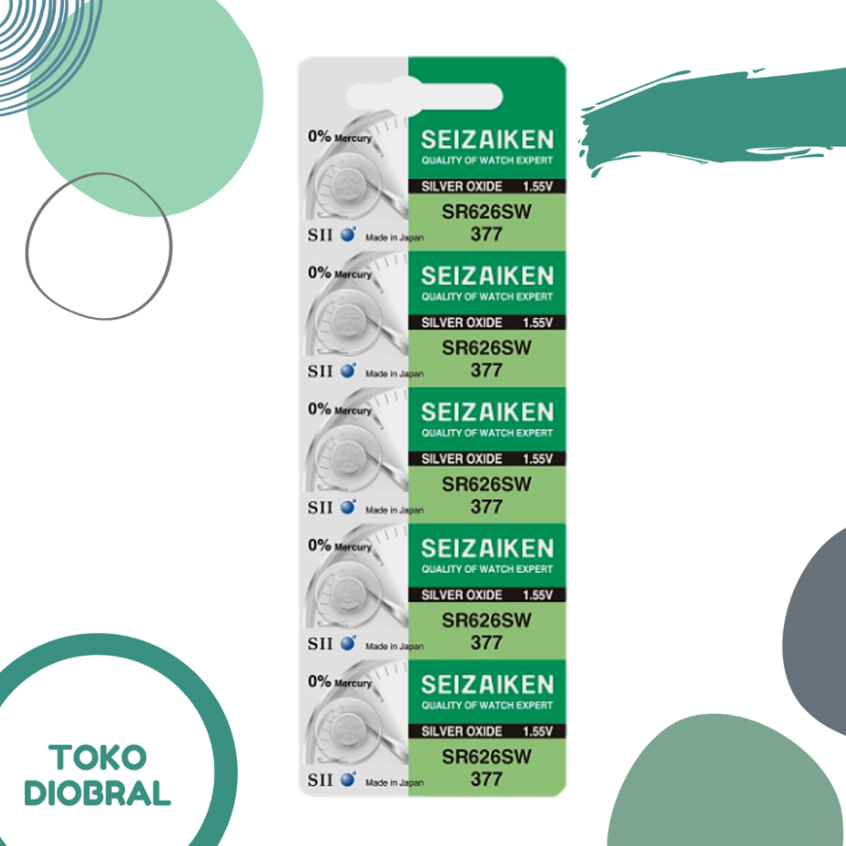 Baterai Seizaiken SR626SW / 377 Battery SR 626 1,55V