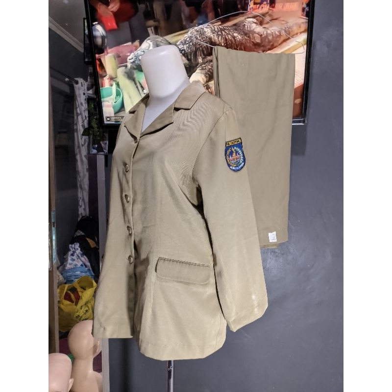 Seragam pdh one set ASN setelan PNS baju PNS preloved Joy 6