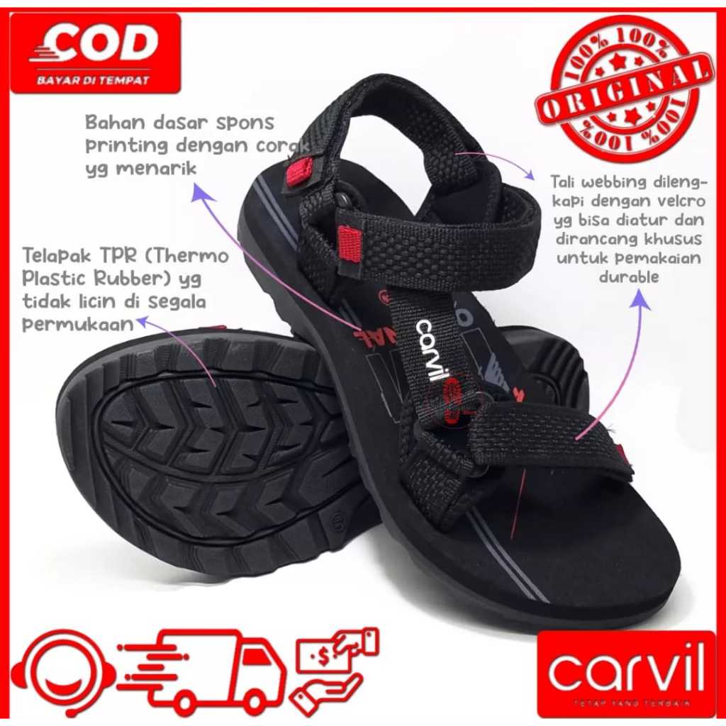 SENDAL GUNUNG CARVIL PRIA/WANITA/SENDAL GUNUNG CARVIL TERLARIS TERMURAH