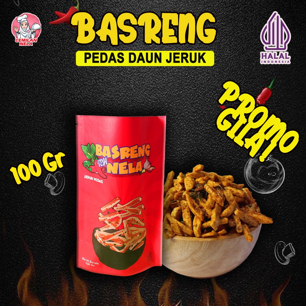

Cemilan Basreng Rasa Daun Jeruk (100 Gr) Basreng Pedas Viral Gurih Basreng Matang Langsung Makan