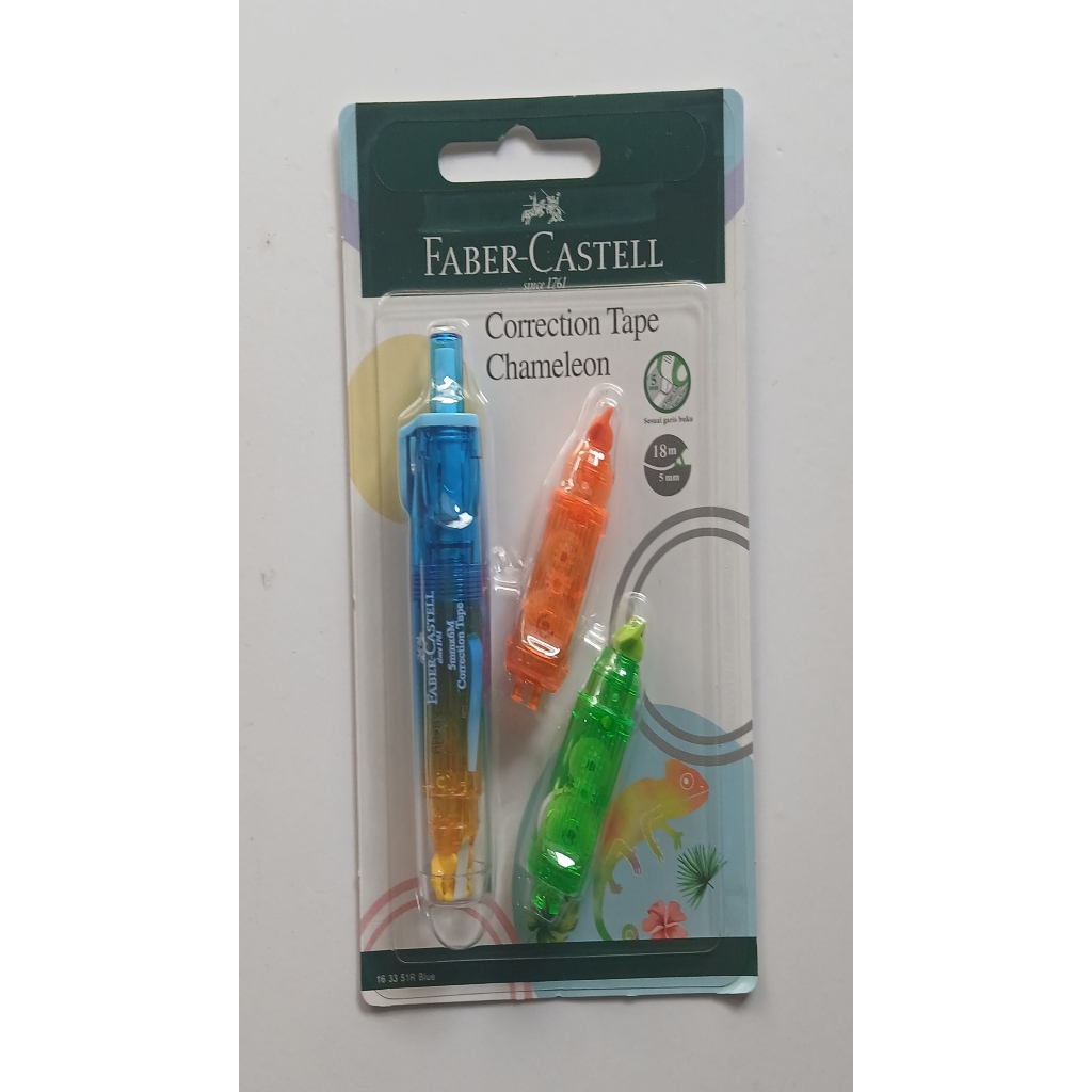 

D3W! Correction tape Faber castle chameleon isi refill 2