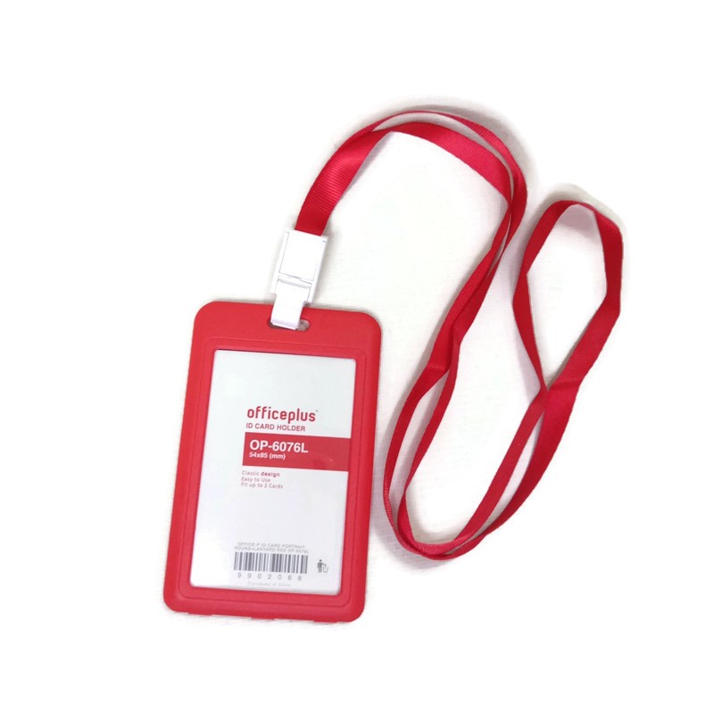 

(Original) Gramedia Pekanbaru - OFFICE-P ID CARD PORTRAIT ROUND+LANYARD RED OP-6076L