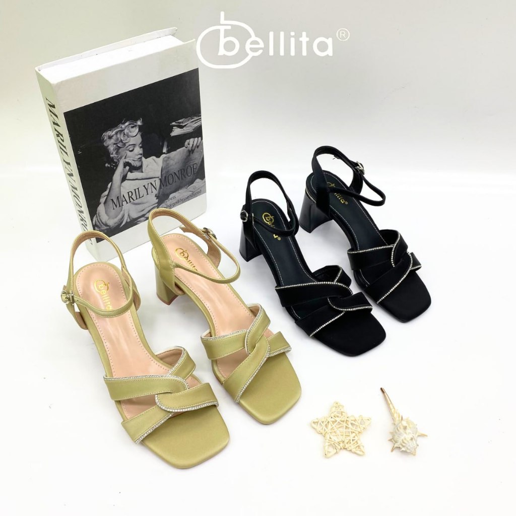 Bellita H028-1 Glitter Strap Heels
