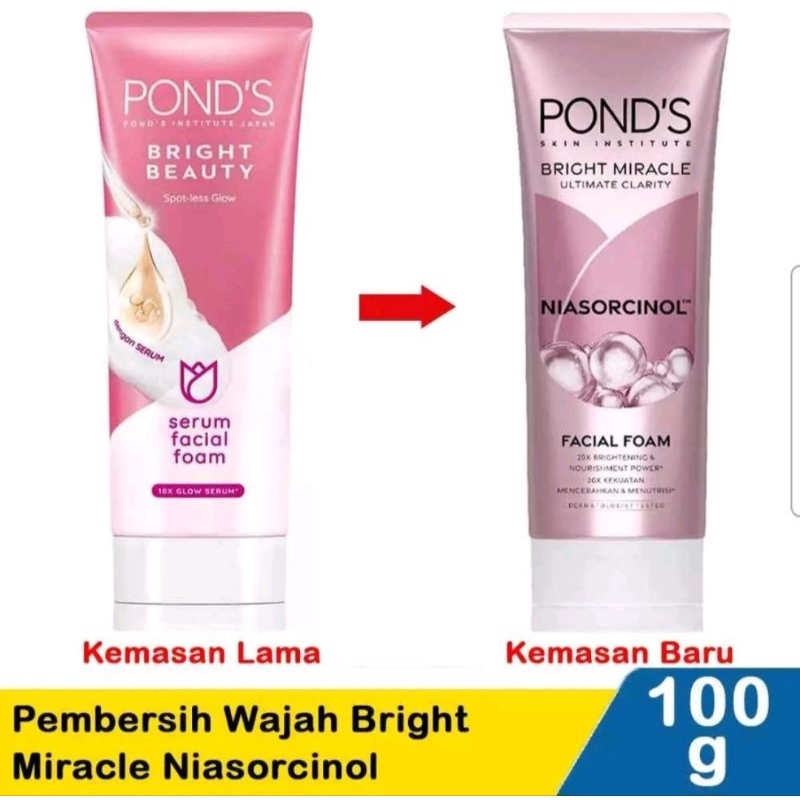 Ponds White Beauty Facial Foam Pink 100 Ml Sabun Cuci Muka Membersihkan Wajah Mengangkat Sel Sel Kul