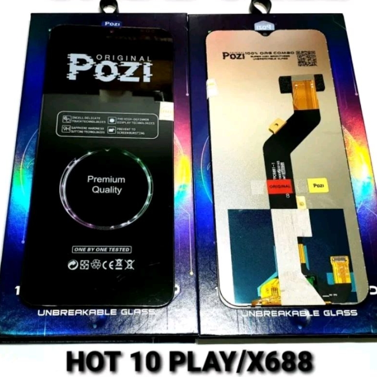 LCD INFINIX HOT 10 PLAY / HOT 11 PLAY / X688 / X688B ORI POZI FULLSET TOUCHSCREEN
