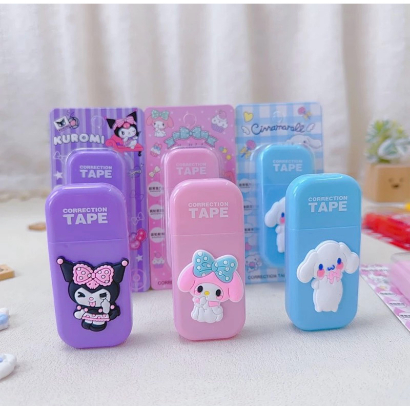 

CORRECTION TAPE SANRIO/ TIP- EX ROLL SANRIO KUROMI/ CINNAMOROL/ MELODY