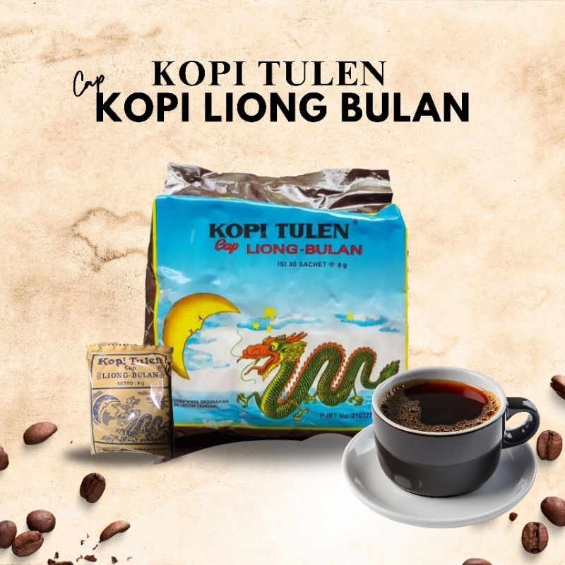 

Kopi Liong Bulan Kopi & Gula 1 Pak Isi 20pcs Kopi Legend Khas Bogor Orii