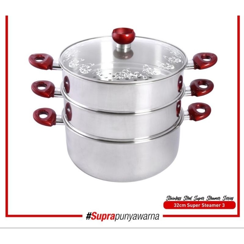 Supra Super Steamer 32cm 3 Susun