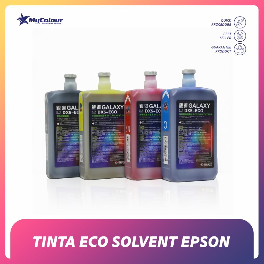 Tinta eco solvent epson | tinta eco solvent xp600 | DX5 premium