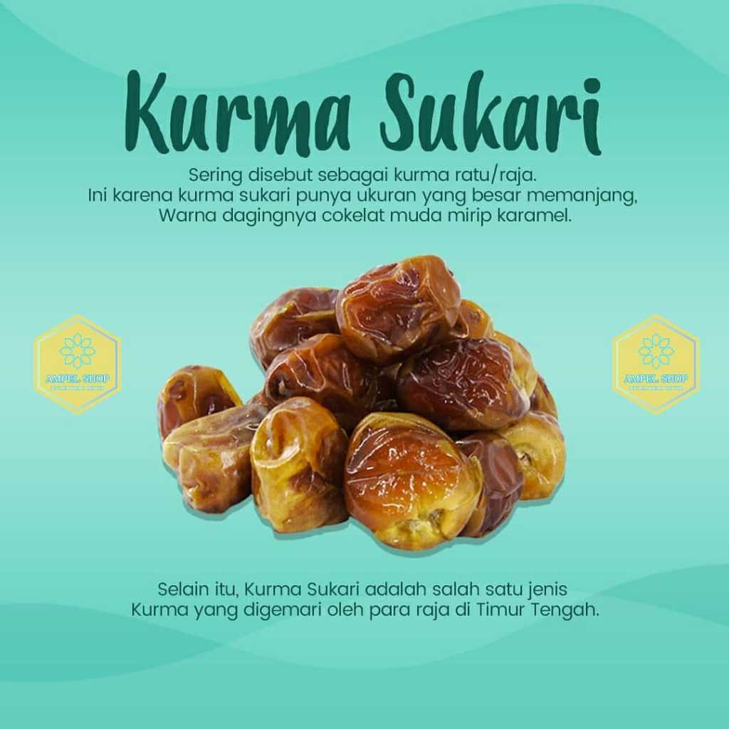 

Kurma SUKARI 3KG Basah / Sukkari Premium 100% Asli Original / Oleh Oleh Haji dan Umroh - AmpelShopp