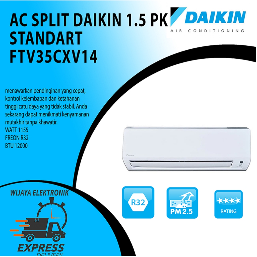 AC SPLIT DAIKIN FTV35 AC DAIKIN 1.5PK FTV35