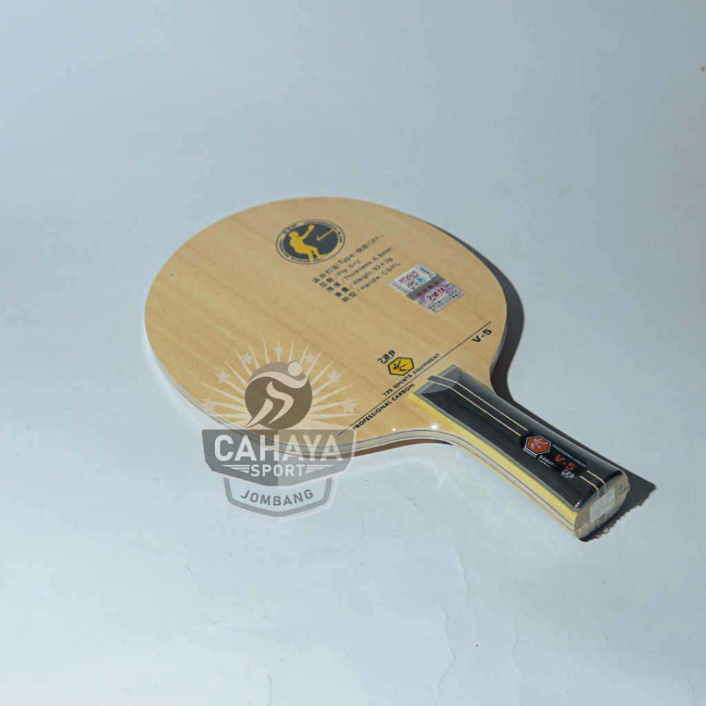 Kayu Blade Bet Bat Pingpong / Tenis Meja 729 V5 Carbon