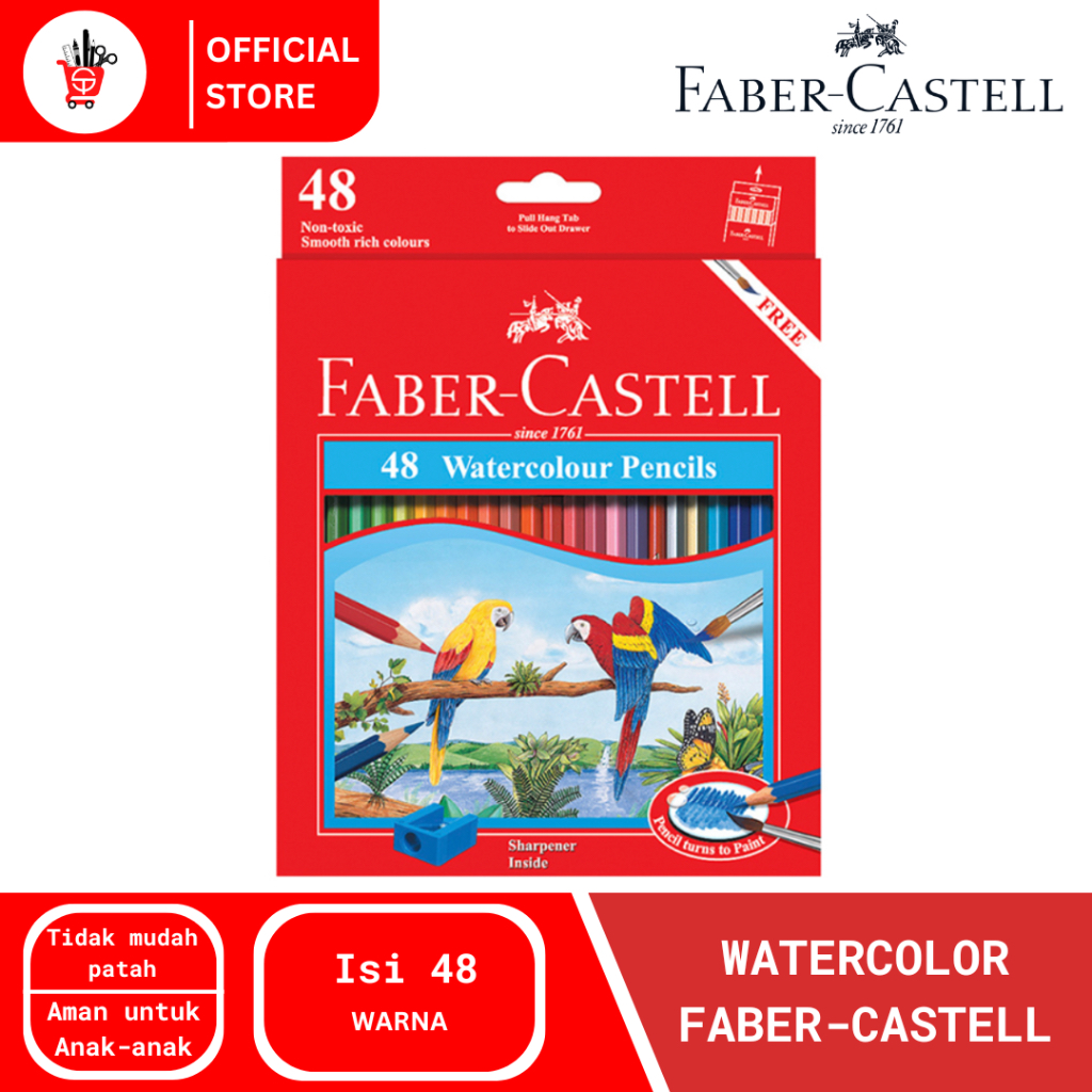 

Watercolor Pencil | Pencil Warna Faber Castell 48 Warna