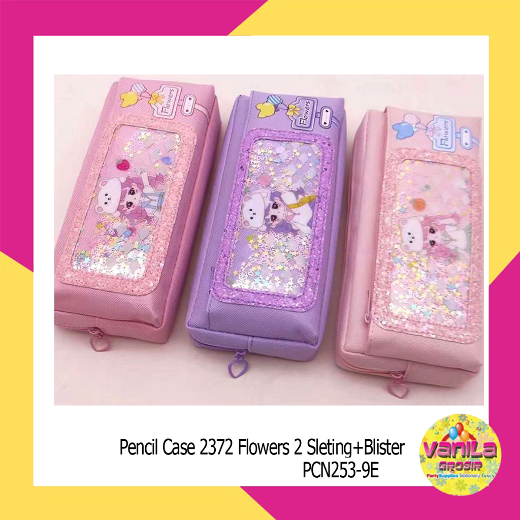 

(1Pcs) Tempat Pensil Resleting Fancy, tempat pensil case, kotak pensil kain, tepak lucu
