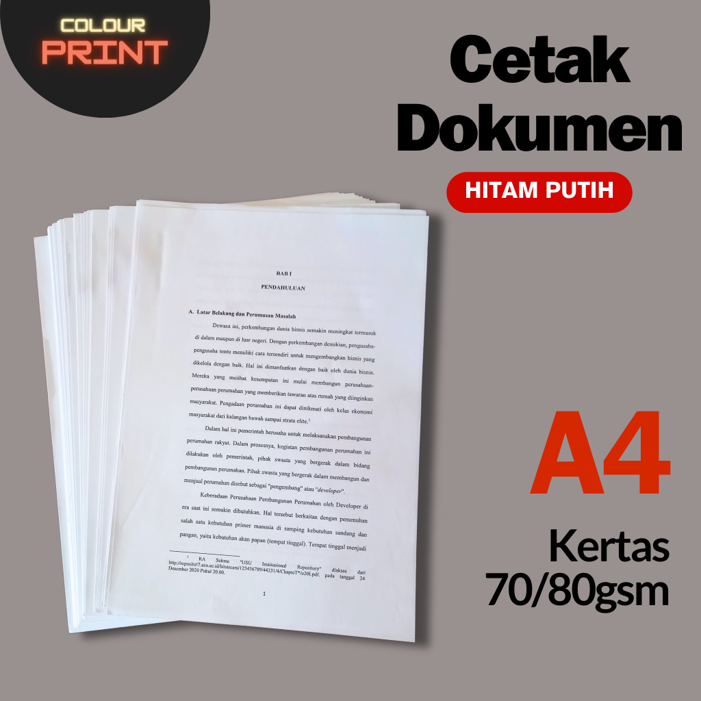 

Print Dokumen Hitam Putih A4 85gsm