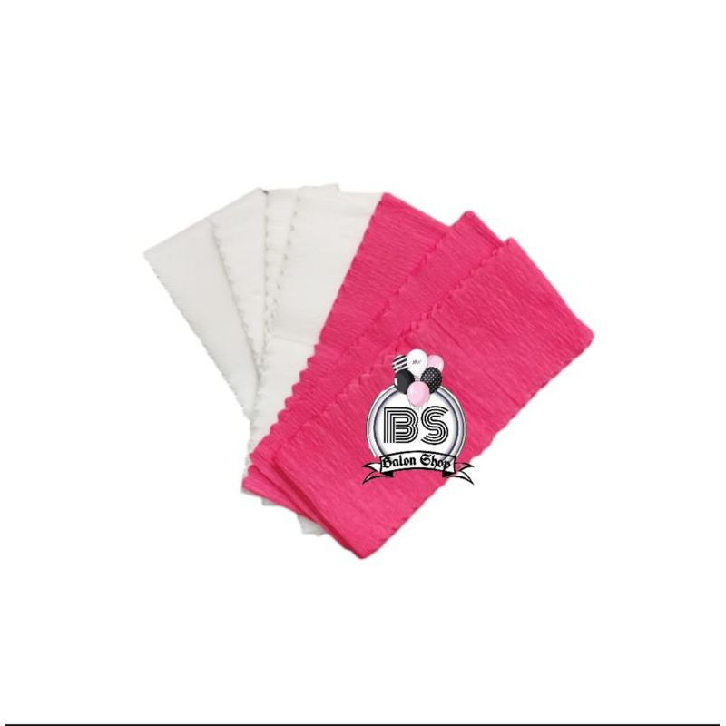 

KERTAS KREP POTONG MERAH PUTIH | CRAFT CREPE | KERTAS KREP HIASAN SERUT